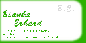 bianka erhard business card